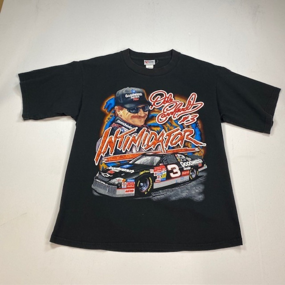 Chase Authentics Dale Earnhardt Sr 3 Intimidator Nascar Graphic T-Shirt Black L